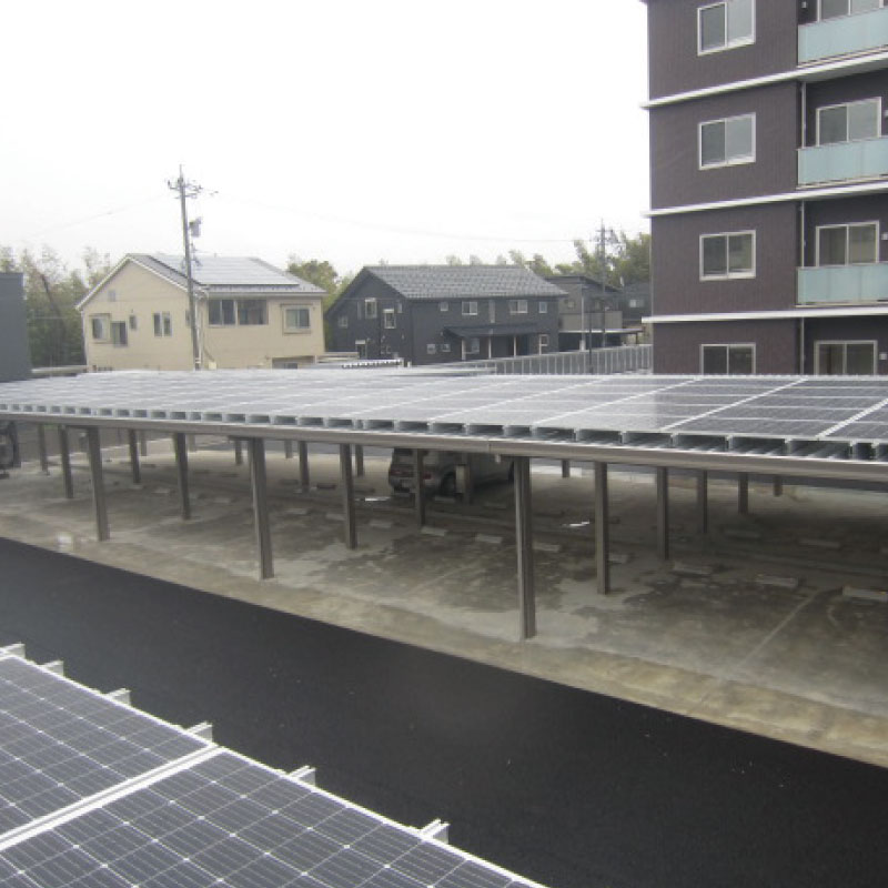 カーポートソーラー発電の設置